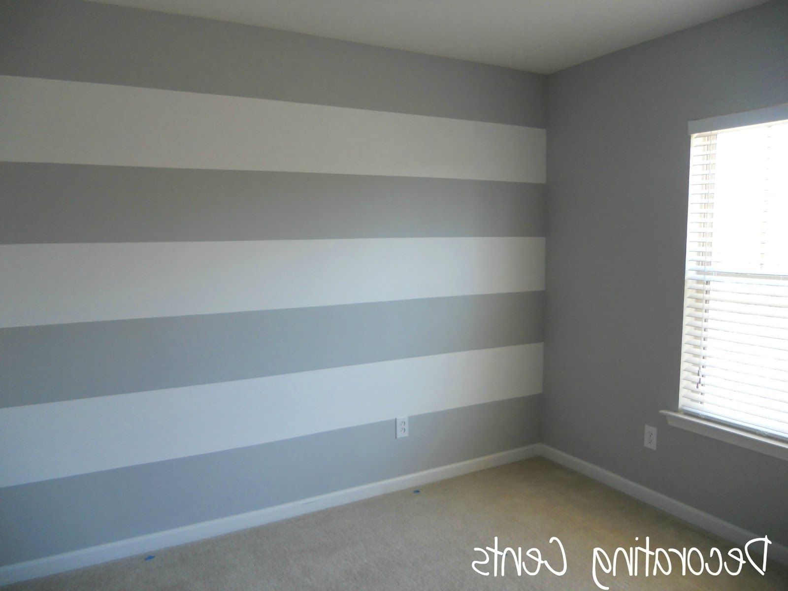 Decorating Cents: Painting A Striped Wall (View 10 of 15)
