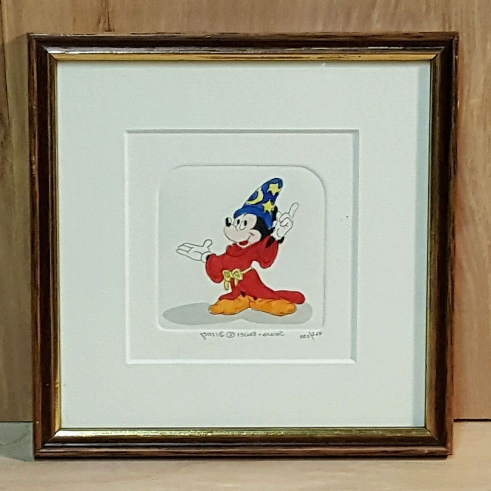 Disney Framed Art Prints Within Preferred Disney Le 500 Sorcerer Mickey Mouse Hand Painted Sowa & Reiser (View 4 of 15)