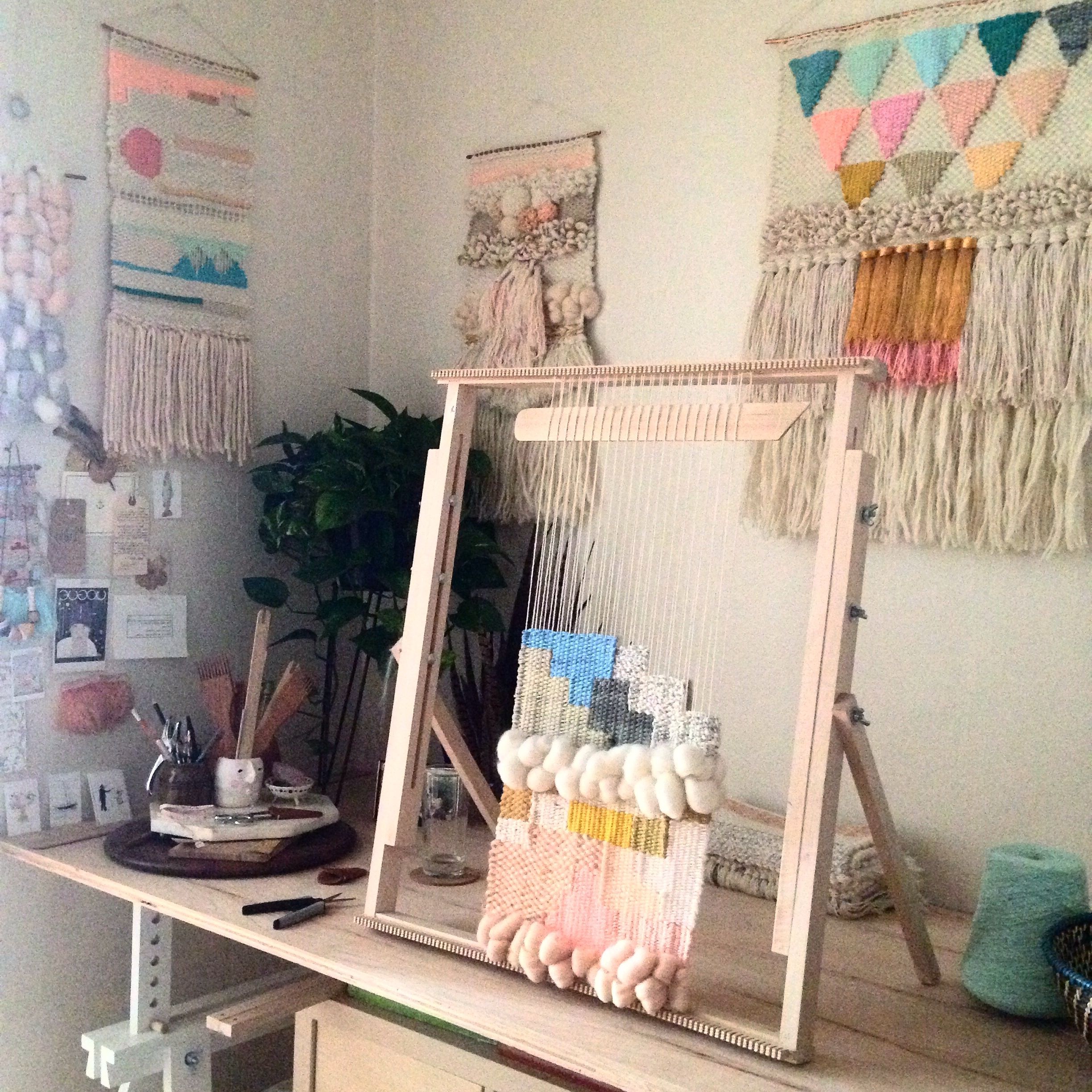 Diy Textile Wall Art Within Popular Woven Wall Hanging On The Loom Weavingmaryanne Moodie Www (View 6 of 15)