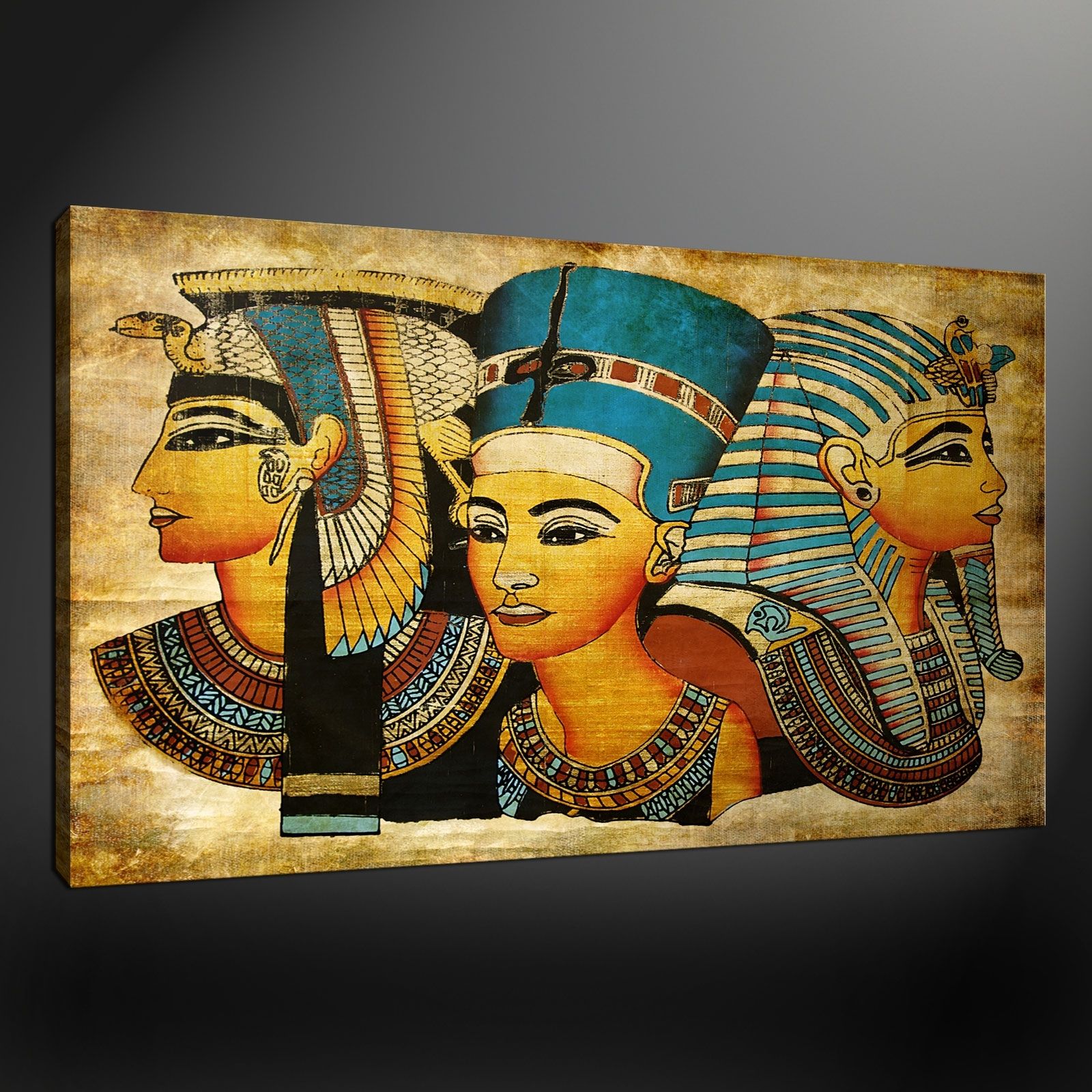 Egyptian Pharaohs Premium Canvas Print Picture Wall Art Design In Latest Egyptian Canvas Wall Art (View 1 of 15)