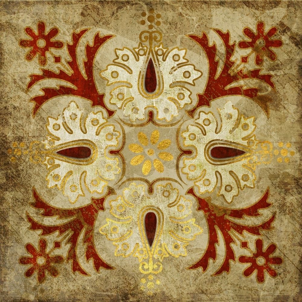 Ethnic Canvas Wall Art For Recent 2015 India Gold Retro Ethnic Patterns Canvas Wall Art Home (View 9 of 15)