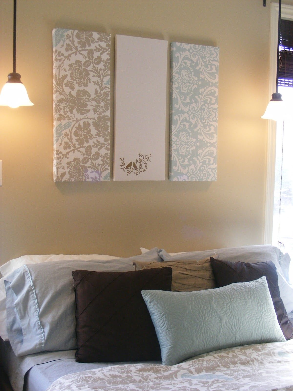 Fabric Covered Foam Wall Art Intended For Most Current The Complete Guide To Imperfect Homemaking: Simple, Thrifty Diy Art (View 2 of 15)