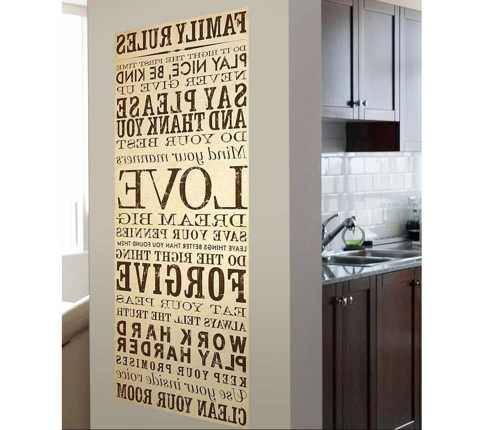 Family Rules Canvas Wall Art Ideas (View 9 of 15)