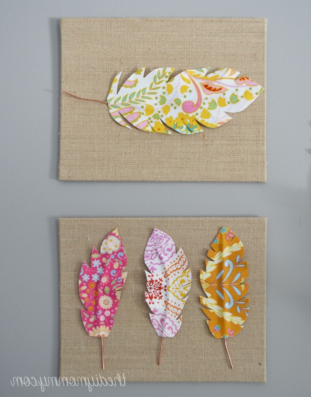 Famous Make Fabric Feather Wall Art (View 6 of 15)