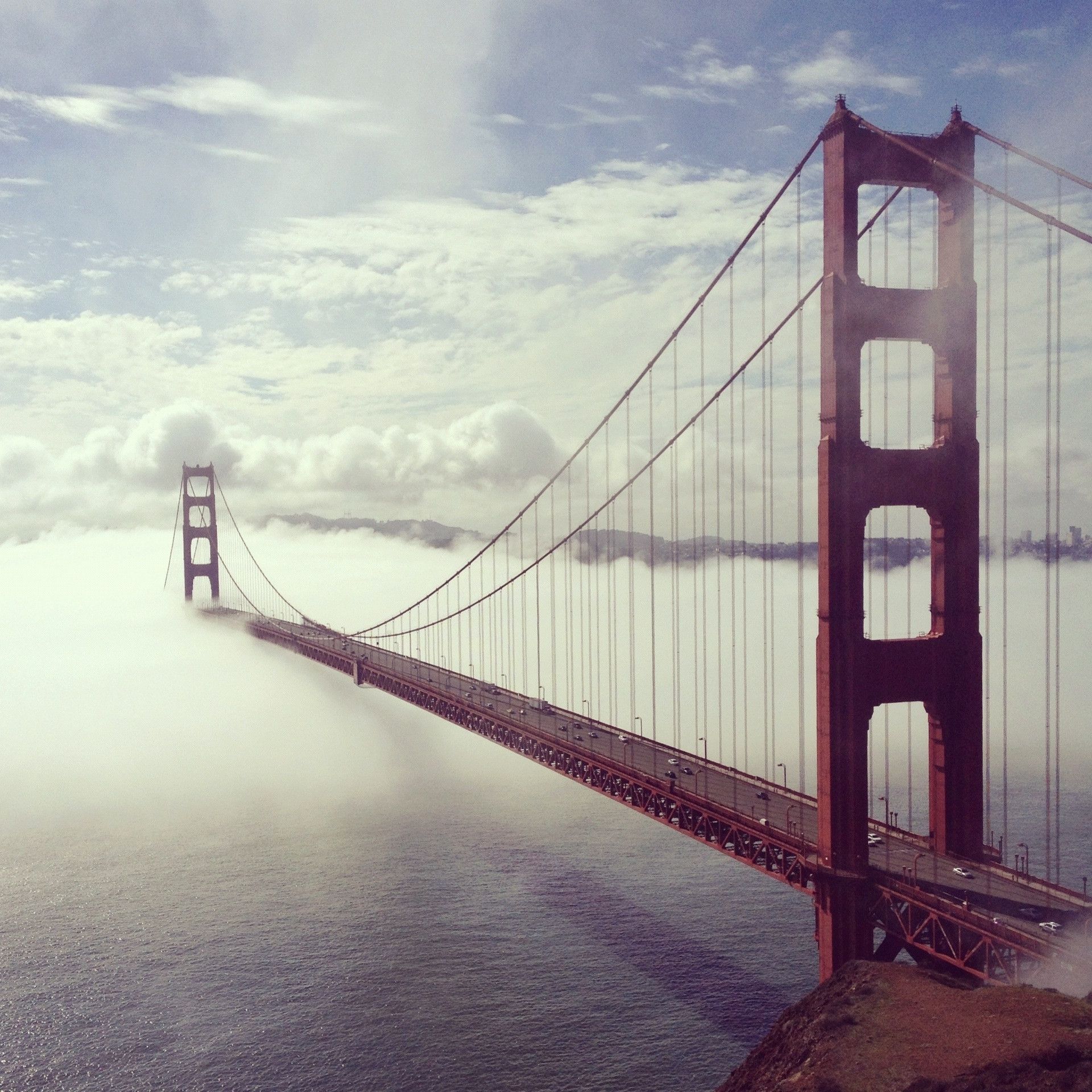Fashionable Golden Gate Bridge Canvas Wall Art Within The Golden Gate Bridge In The Clouds Instagram Print Instagram (View 11 of 15)