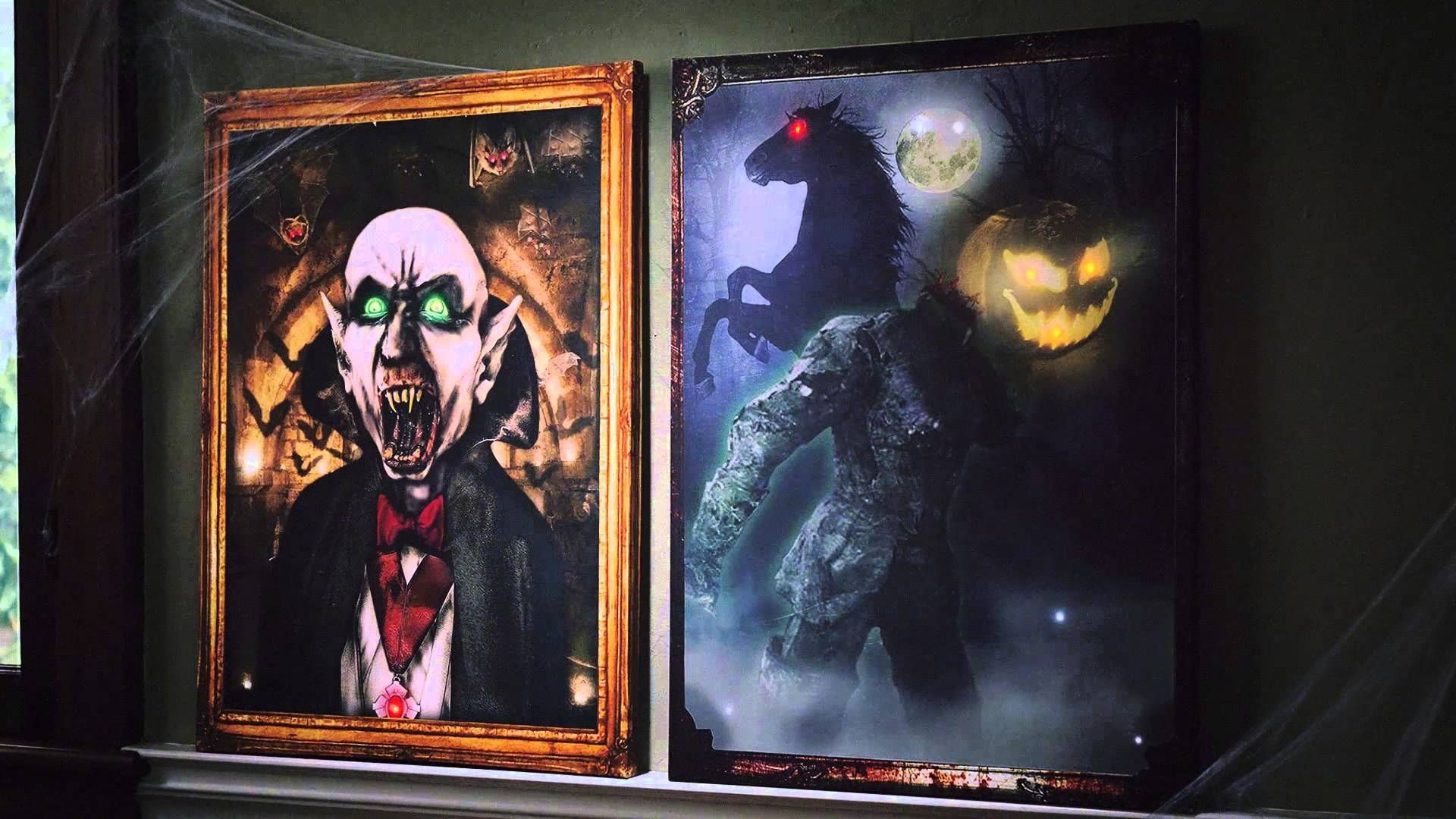 Favorite Light Up Halloween Canvas – Youtube Pertaining To Halloween Led Canvas Wall Art (View 1 of 15)
