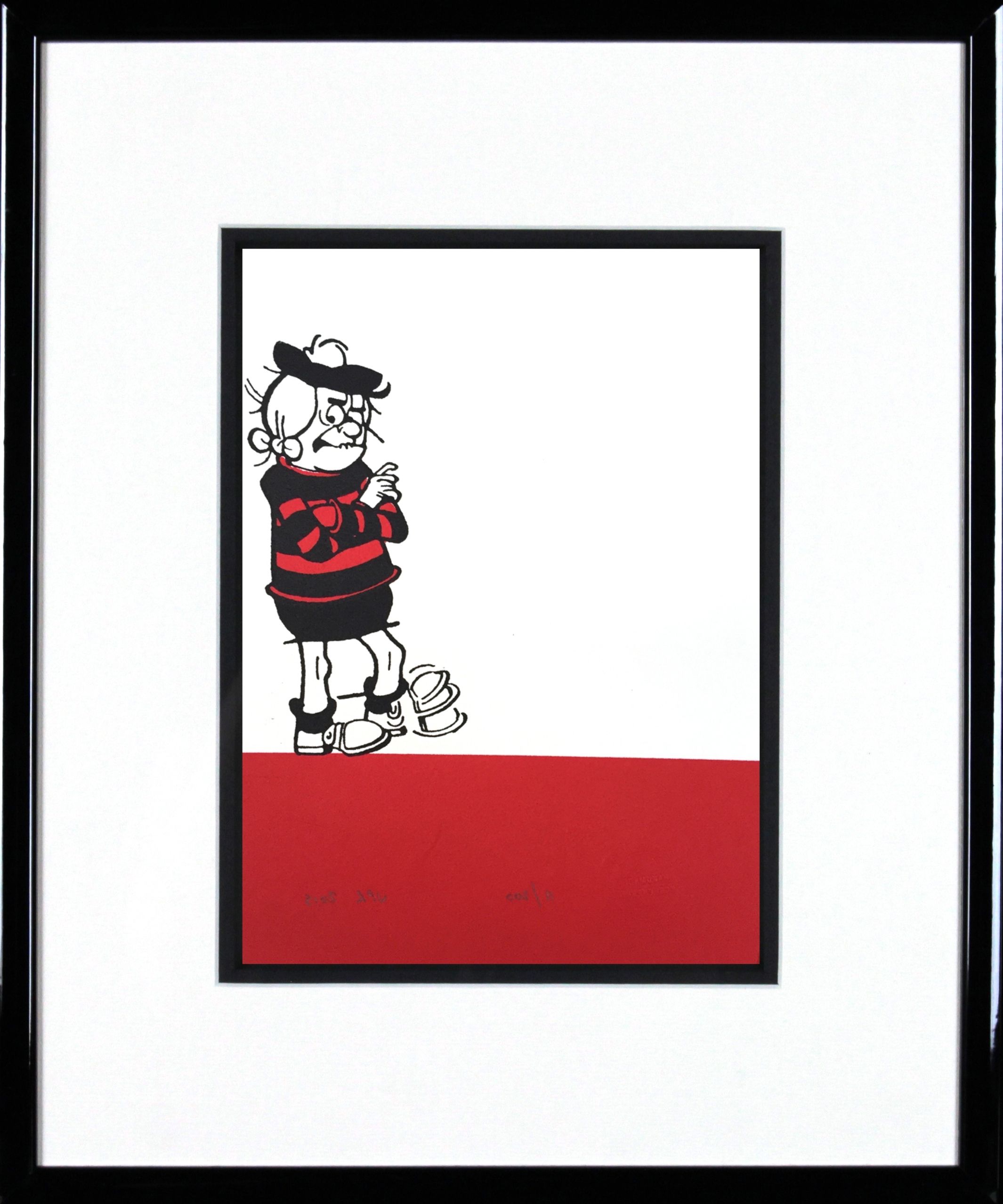 Framed Comic Art Prints Intended For Most Current Minnie The Minx Taps Her Foot (framed) – Eduardo Alessandro Studios (View 8 of 15)