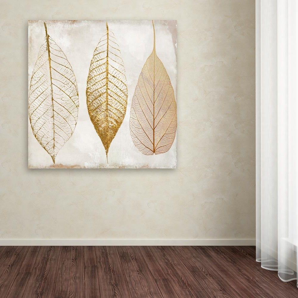 Gold Canvas Wall Art With Regard To Preferred Trademark Fine Art 35 In. X 35 In (View 1 of 15)