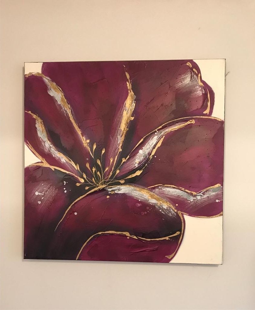 Gumtree Canvas Wall Art For Newest Flower Painting Wall Art Canvas (View 12 of 15)