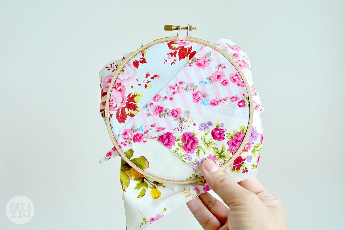 I Try Diy For Embroidery Hoop Fabric Wall Art (View 13 of 15)