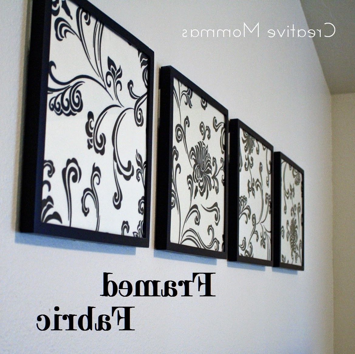 Iron Fabric Wall Art Intended For Most Popular Creative Mommas: Framed Fabric Wall Decor (View 1 of 15)