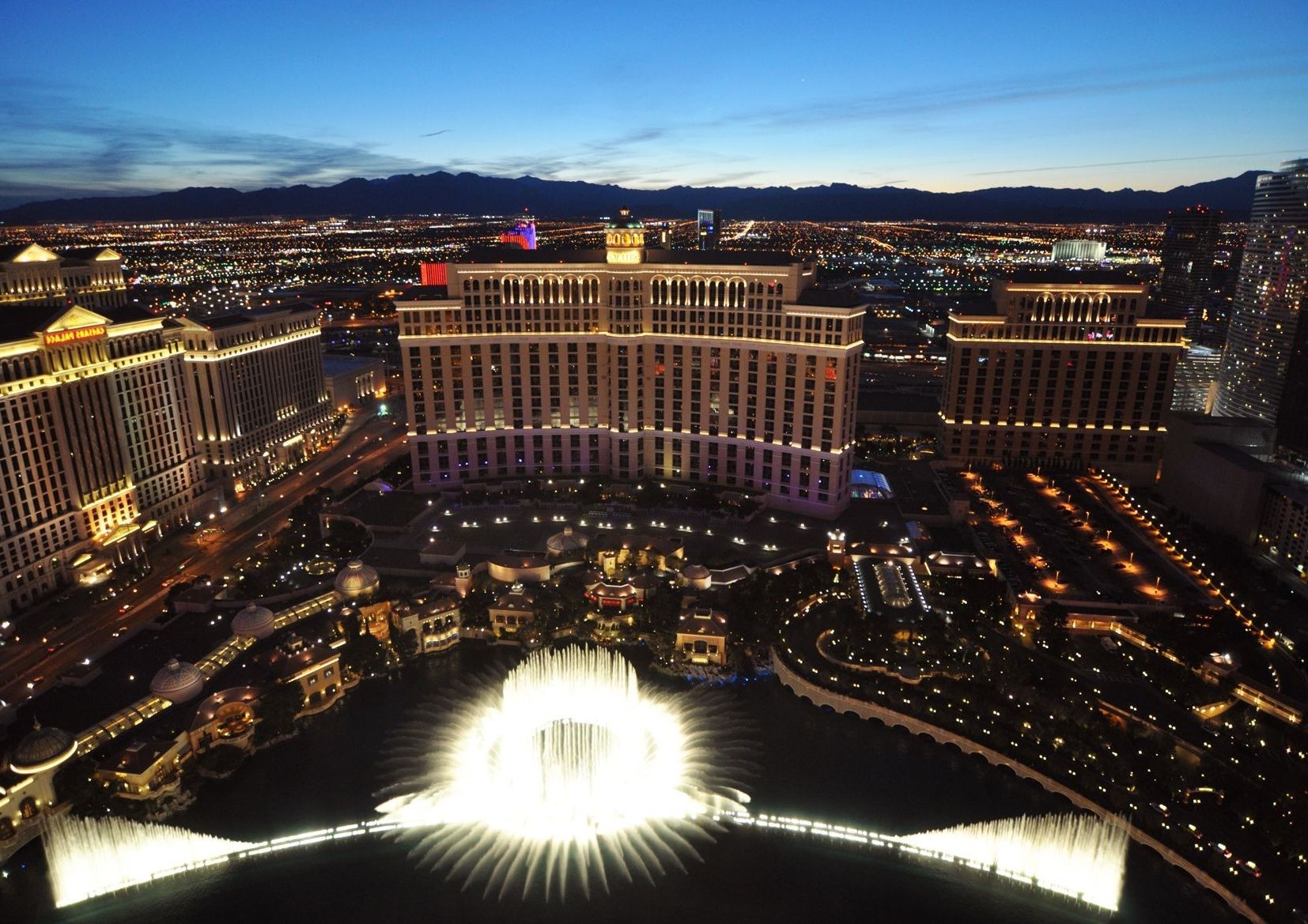 Las Vegas Canvas Wall Art Within Well Known The Bellagio Fountains Las Vegas Nevada (View 10 of 15)