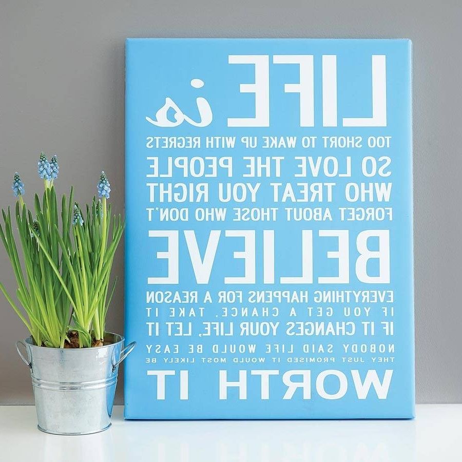 Make Your Own Quote Print – Makecanvasprints With Most Recently Released Canvas Wall Art Funny Quotes (View 4 of 15)