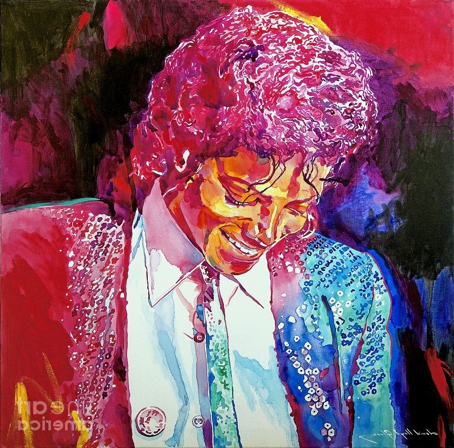 Michael Jackson Canvas Wall Art In Famous Young Michael Jackson Paintingdavid Lloyd Glover (View 6 of 15)