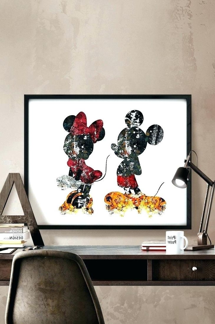 Mickey Mouse Canvas Wall Art For Most Recently Released Wall Arts ~ Wall Ideas Mickey Mouse Wall Art Uk Mickey Mouse Wall (View 4 of 15)