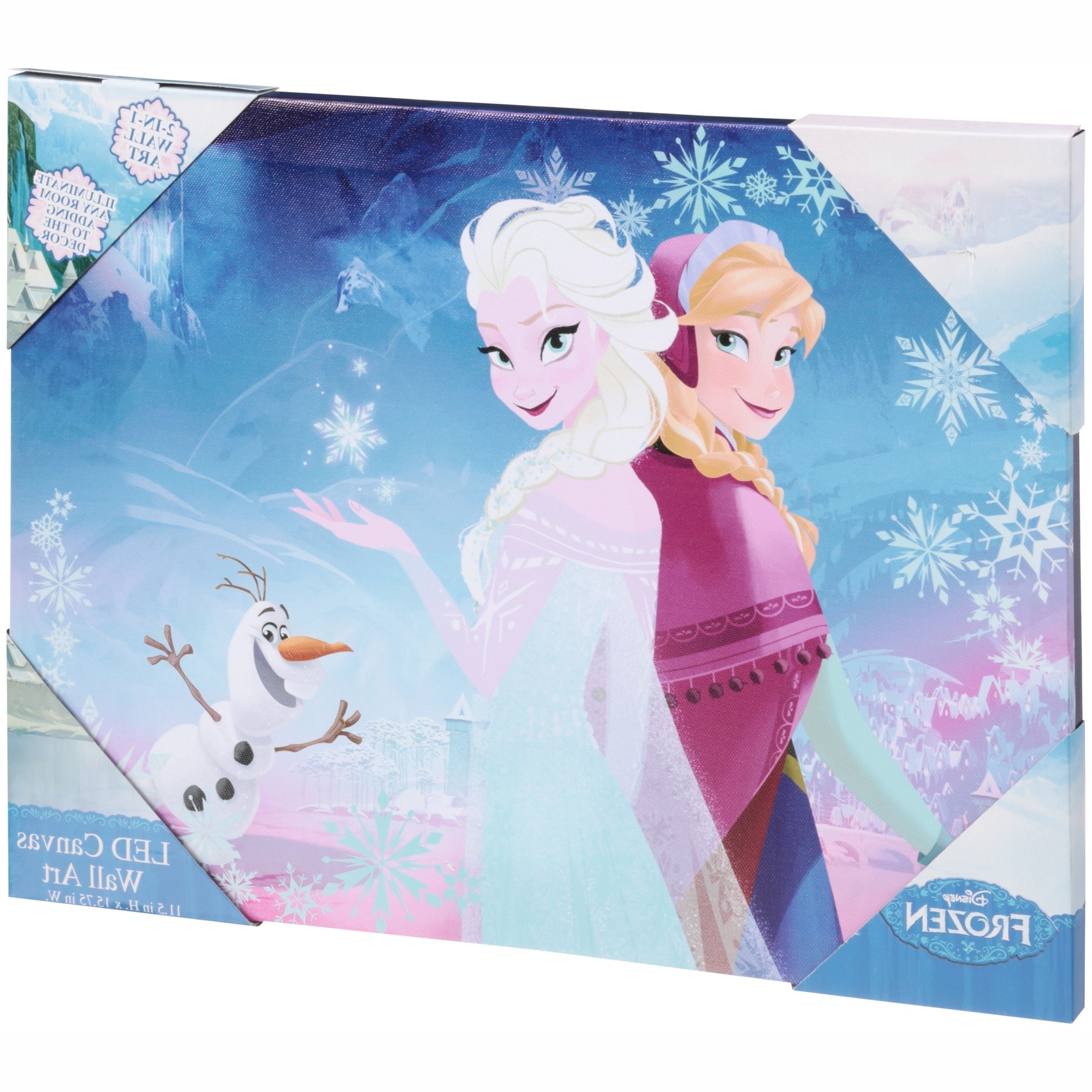 Most Popular Disney Frozen Led Canvas Wall Art – Walmart Regarding Elsa Canvas Wall Art (View 9 of 15)