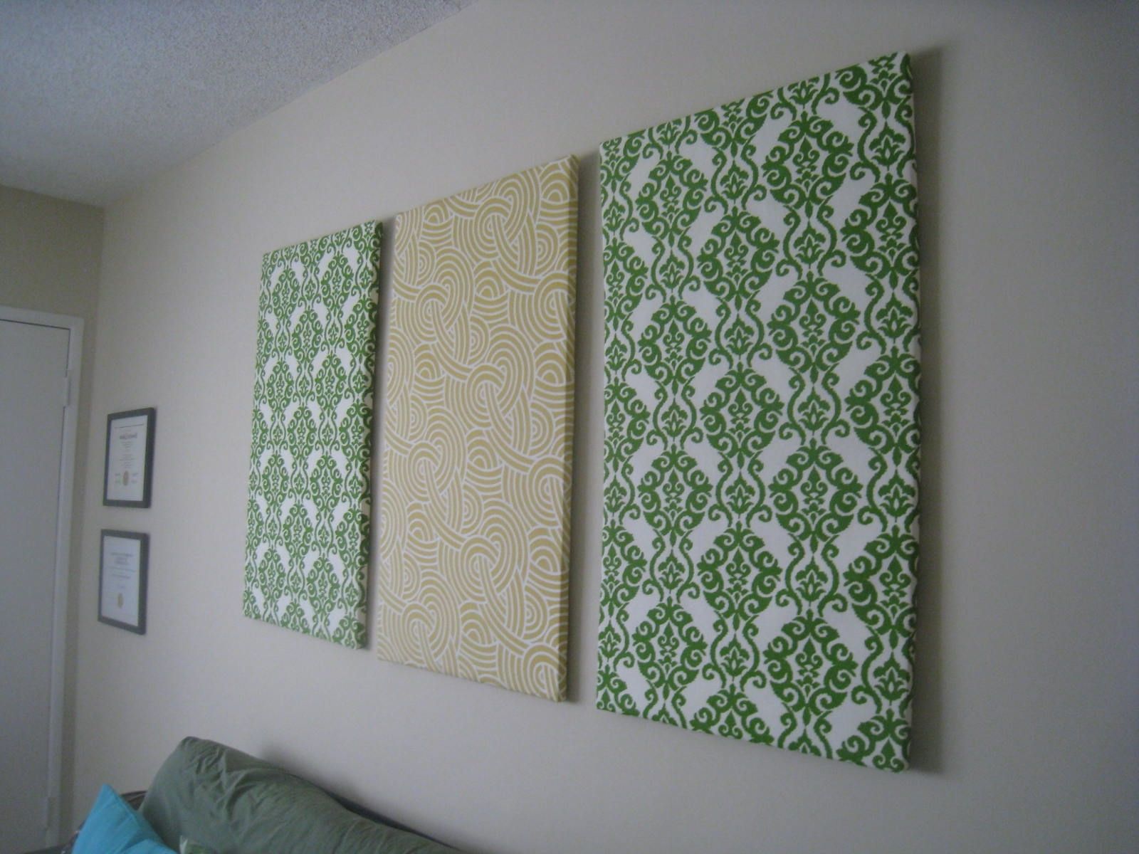 Most Recent Diy Fabric Wall Art With Art: Fabric Wall Art Diy (View 12 of 15)