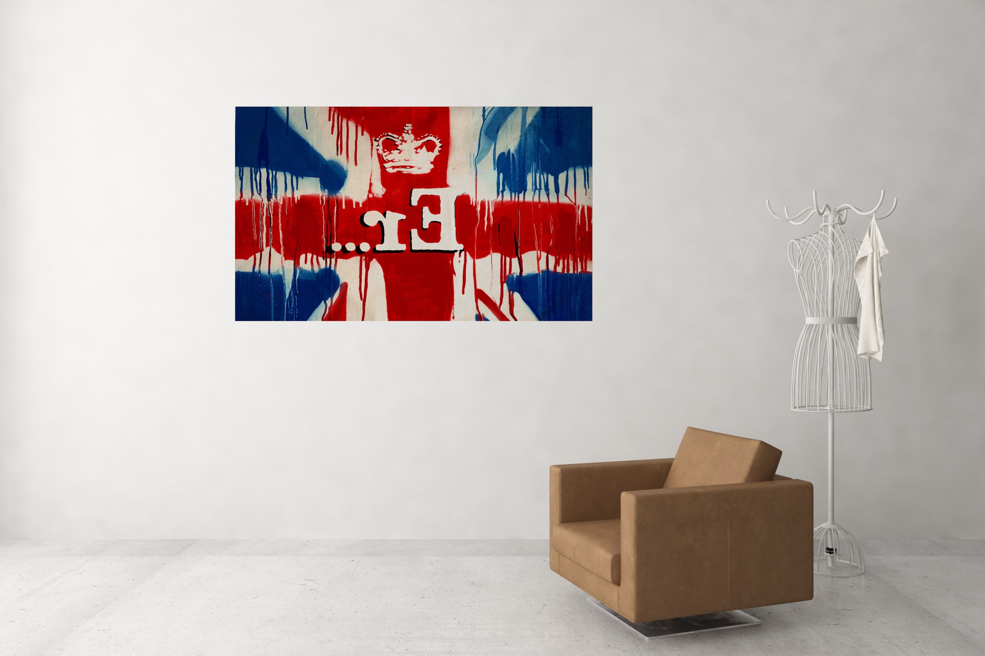 Most Recent Union Jack Canvas Wall Art For Banksy Union Jack Er Canvas Wall Art (View 14 of 15)