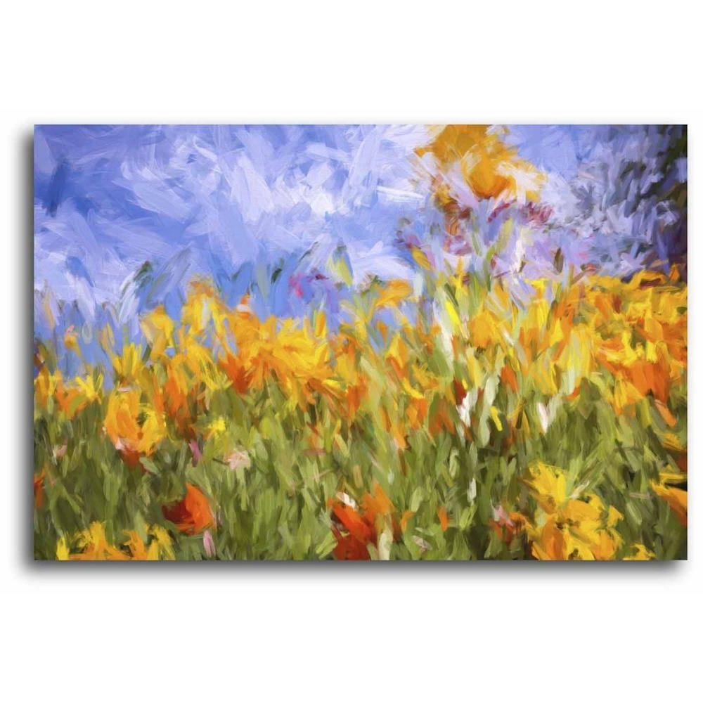 Most Recently Released Poppies Canvas Wall Art Inside Impasto Poppies Canvas Wall Art Web Sg303b – The Home Depot (View 14 of 15)