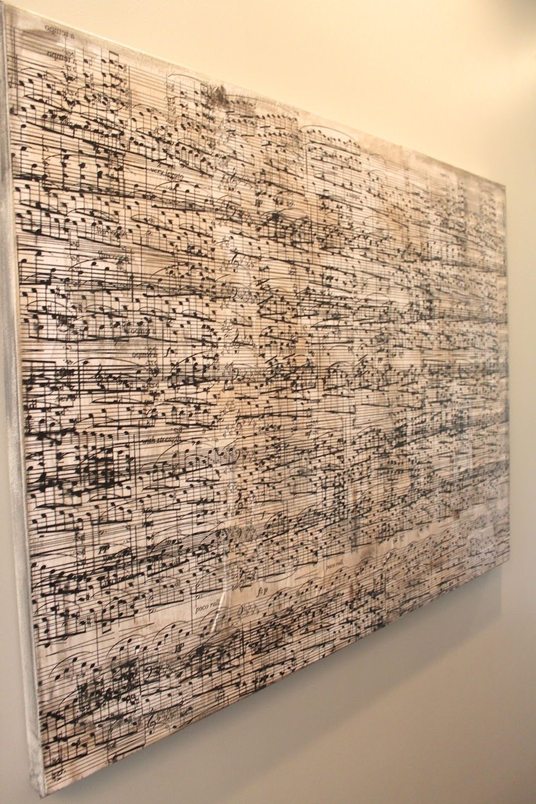 Newest Music Canvas Wall Art Intended For Amy's Casablanca: Diy Sheet Music Artwork (View 9 of 15)