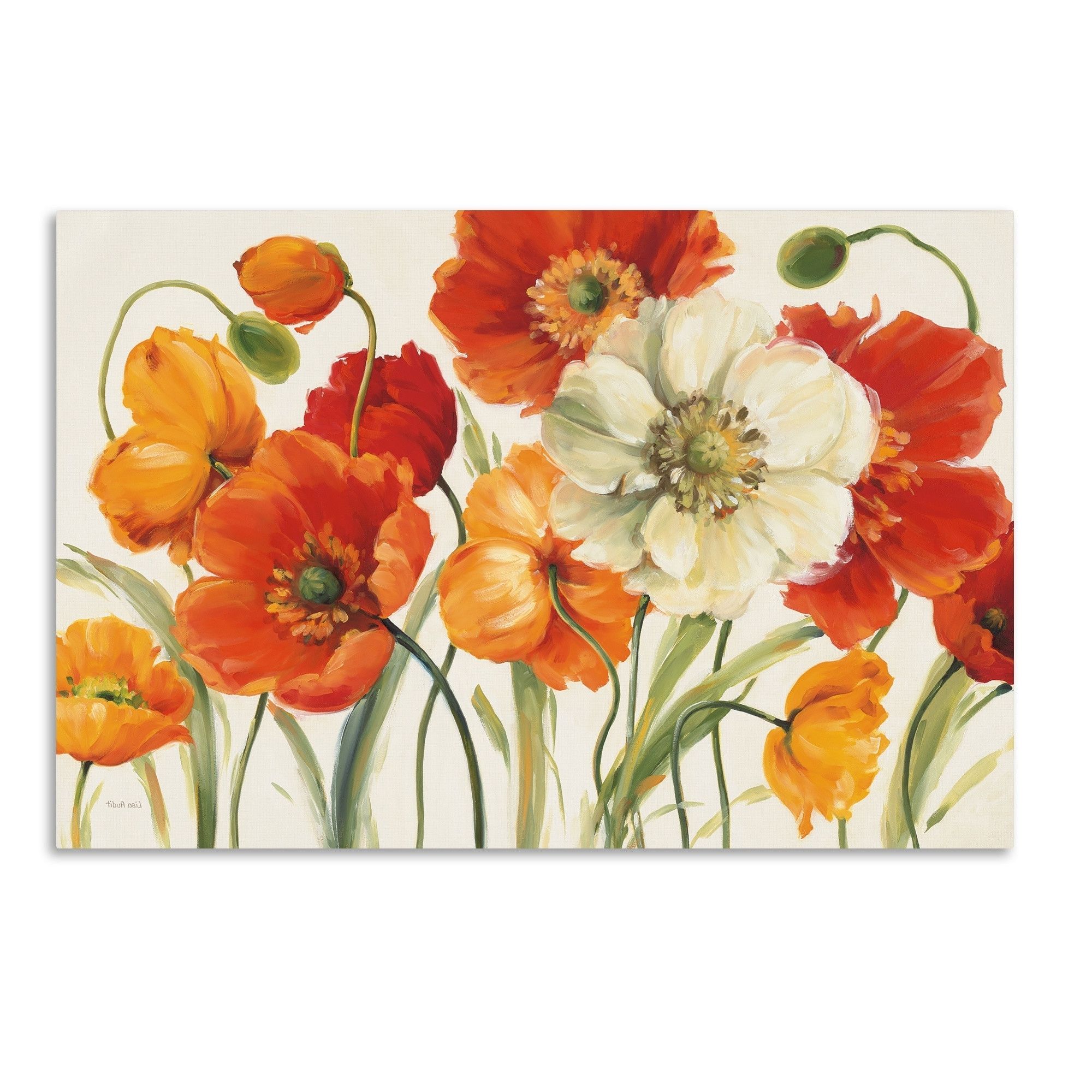 Poppies Melodylisa Audit Painting Print On Wrapped Canvas With Regard To Well Known Poppies Canvas Wall Art (View 11 of 15)