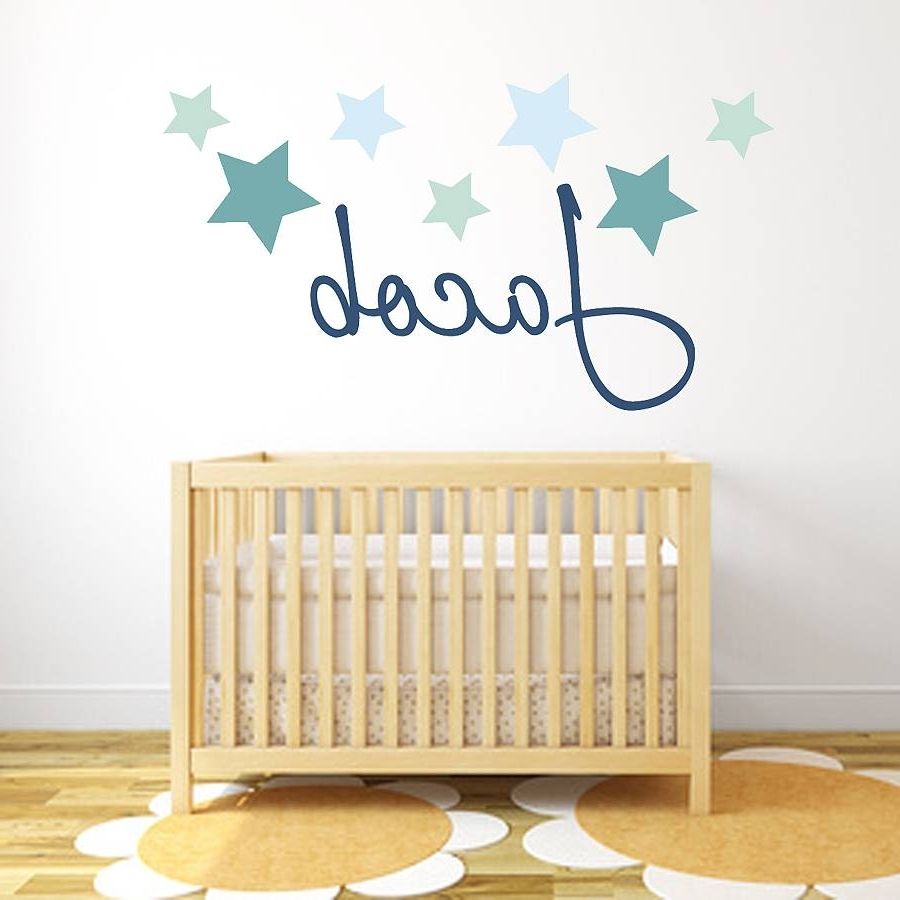 Popular Star Name Fabric Wall Stickerslittleprints For Personalized Fabric Wall Art (View 8 of 15)
