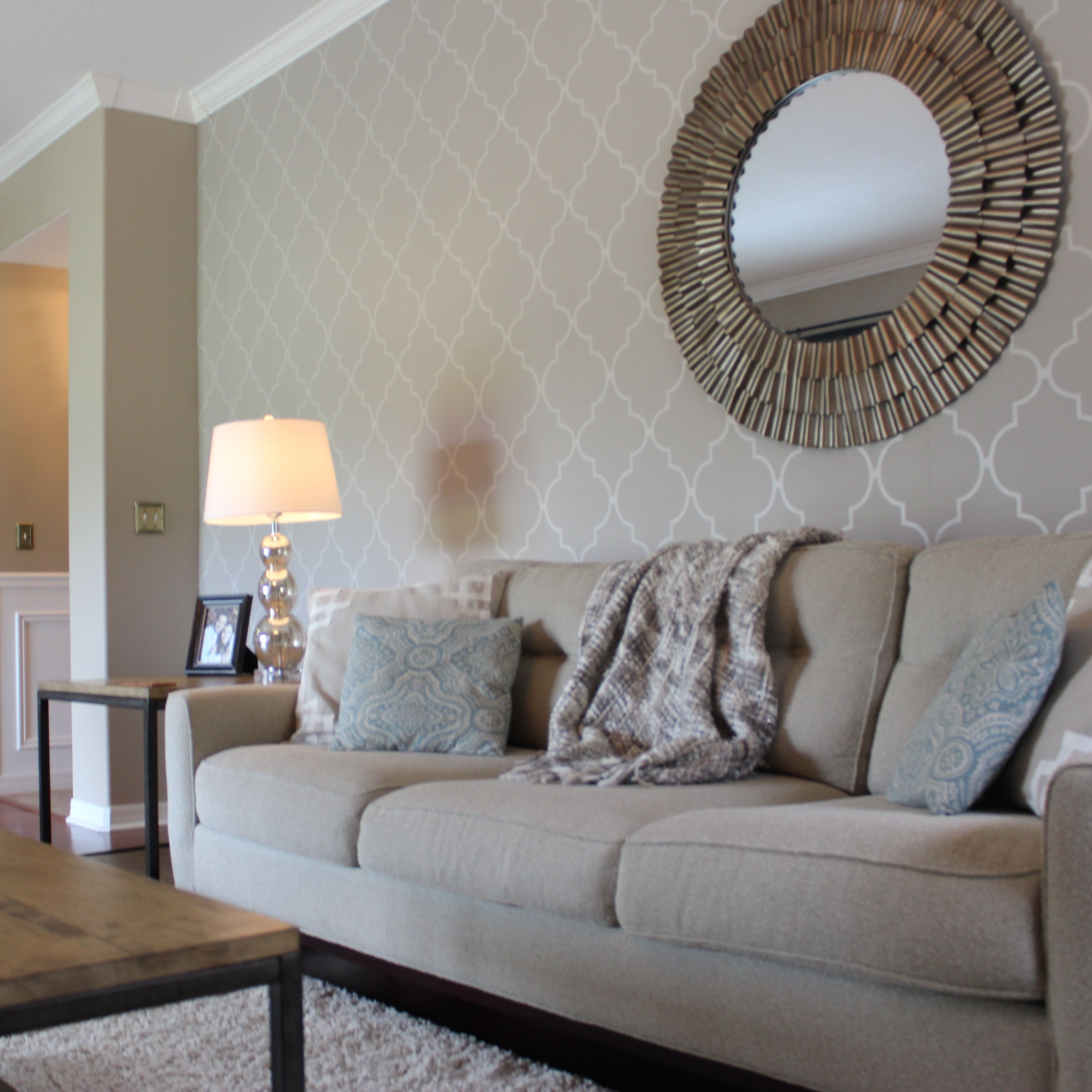 Popular Wallpaper Wall Accents Throughout Living Room : Living Room Accent Wall Ideas Accent Wall Decor (View 2 of 15)