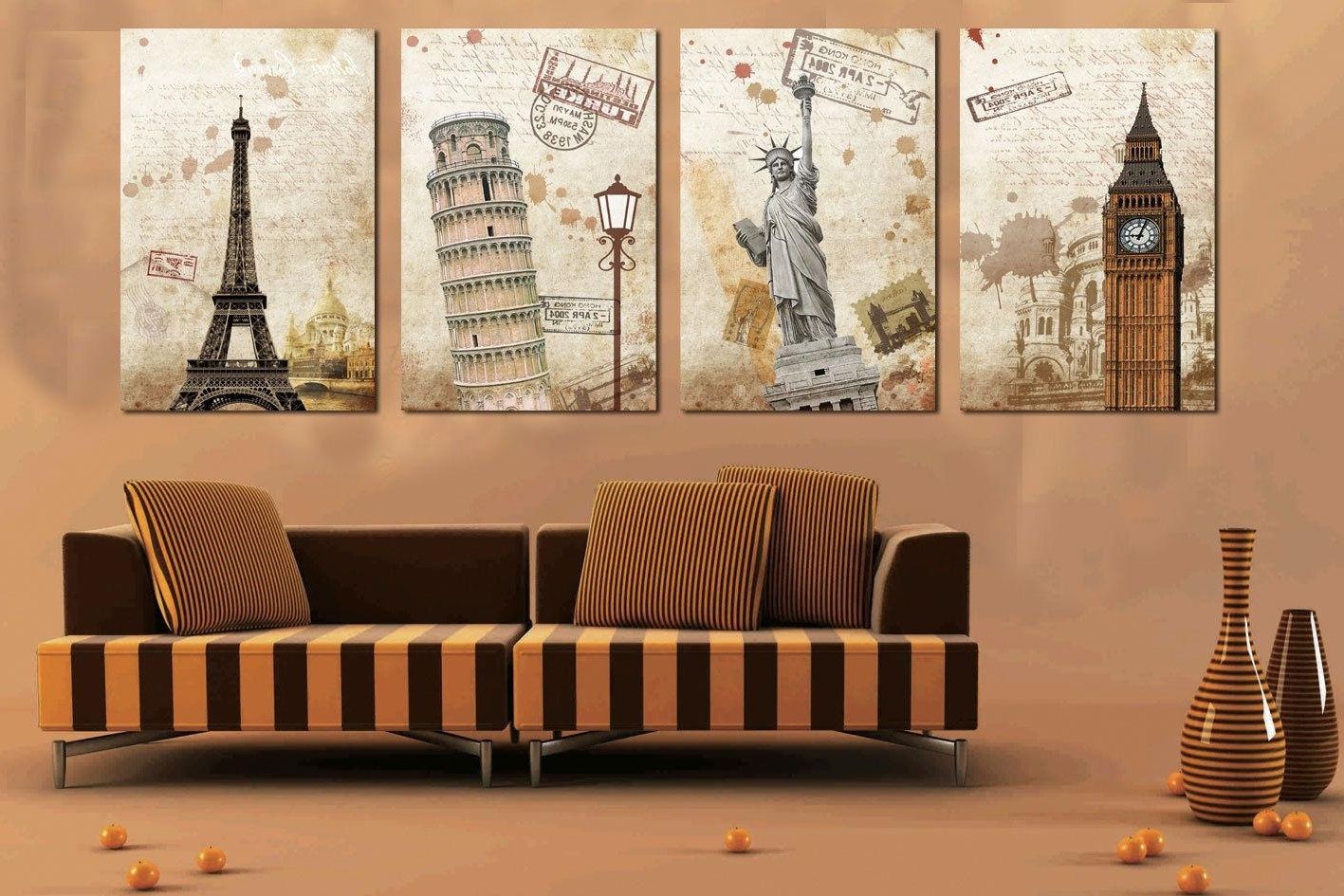 Quirky Canvas Wall Art Within Best And Newest Living Room (View 6 of 15)