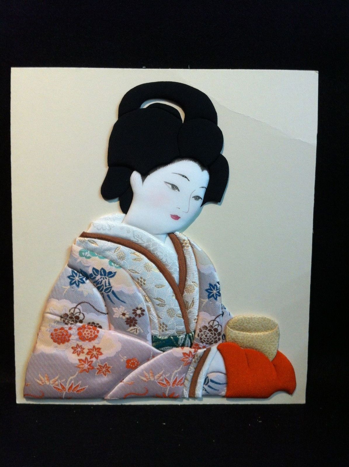 Set Of 2 Japanese Geisha Fabric Wall Artb O'neal Kimono For Well Known Japanese Fabric Wall Art (View 1 of 15)