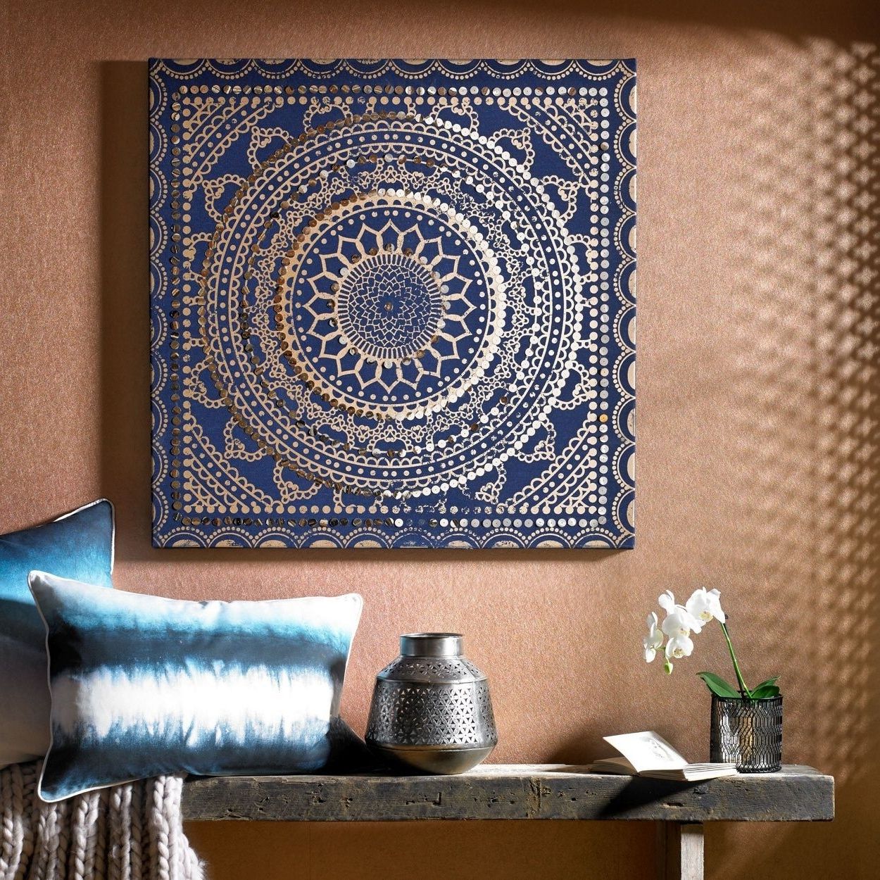 Trendy Make A Statement With This Moroccan Inspired Fabric Canvas (View 1 of 15)