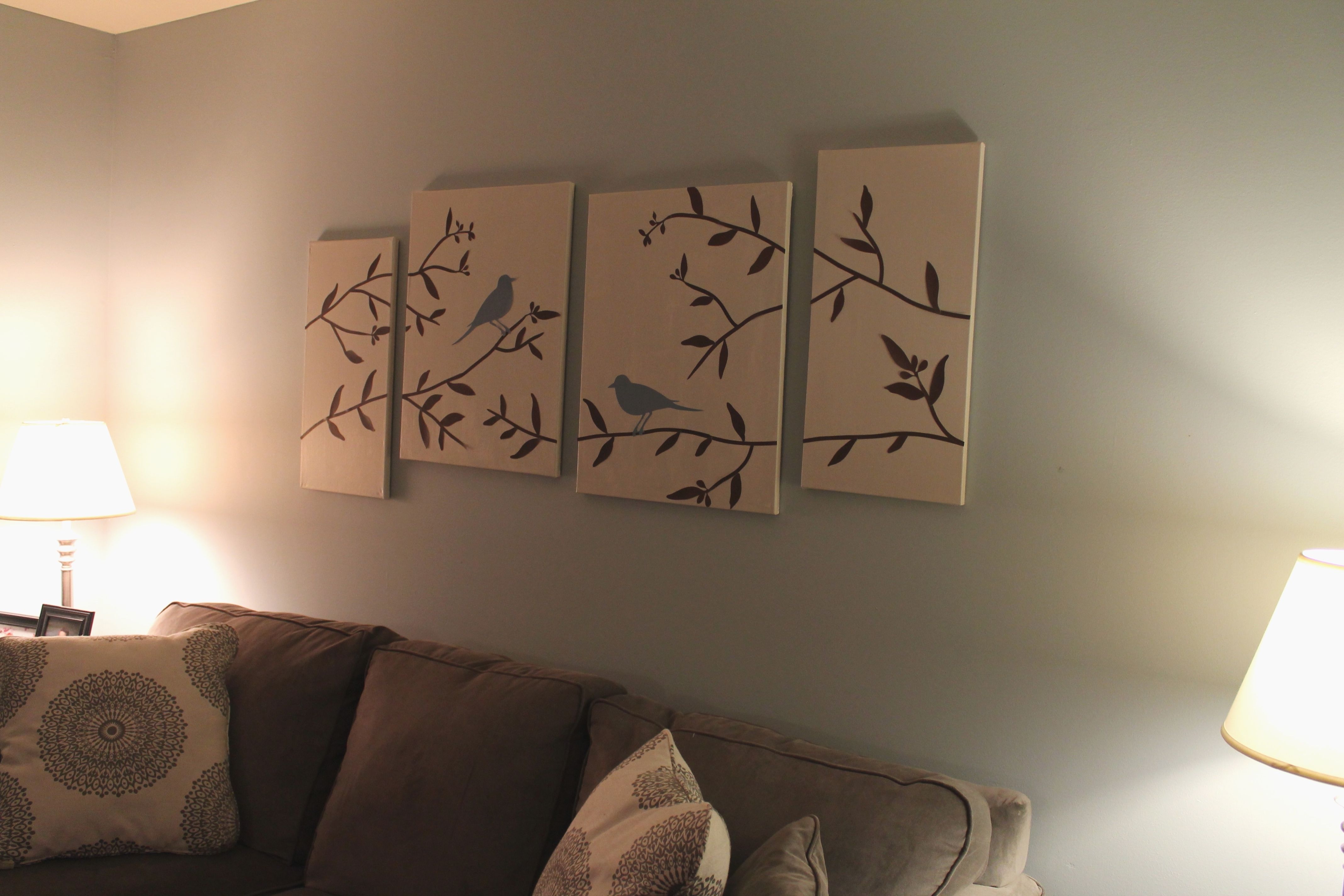 Unique Wall Art Ideas Beautiful Unique Diy Wall Decor Birds Diy Intended For Latest Birds Canvas Wall Art (View 5 of 15)