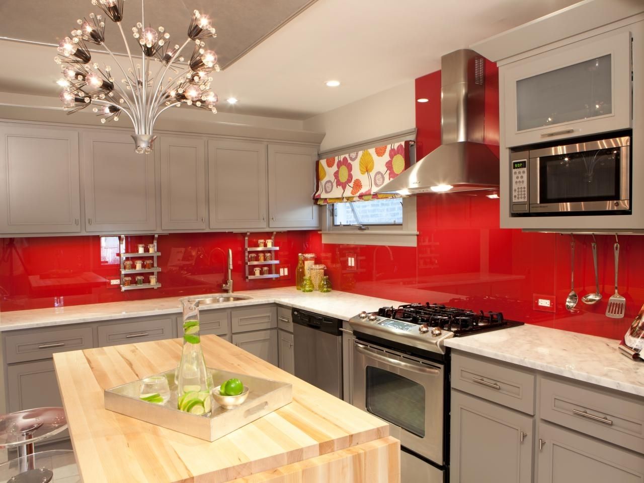 Wall Accents Cabinets Throughout Recent Red And White Kitchen Designs Black White And Red Wall Decor Red (View 3 of 15)