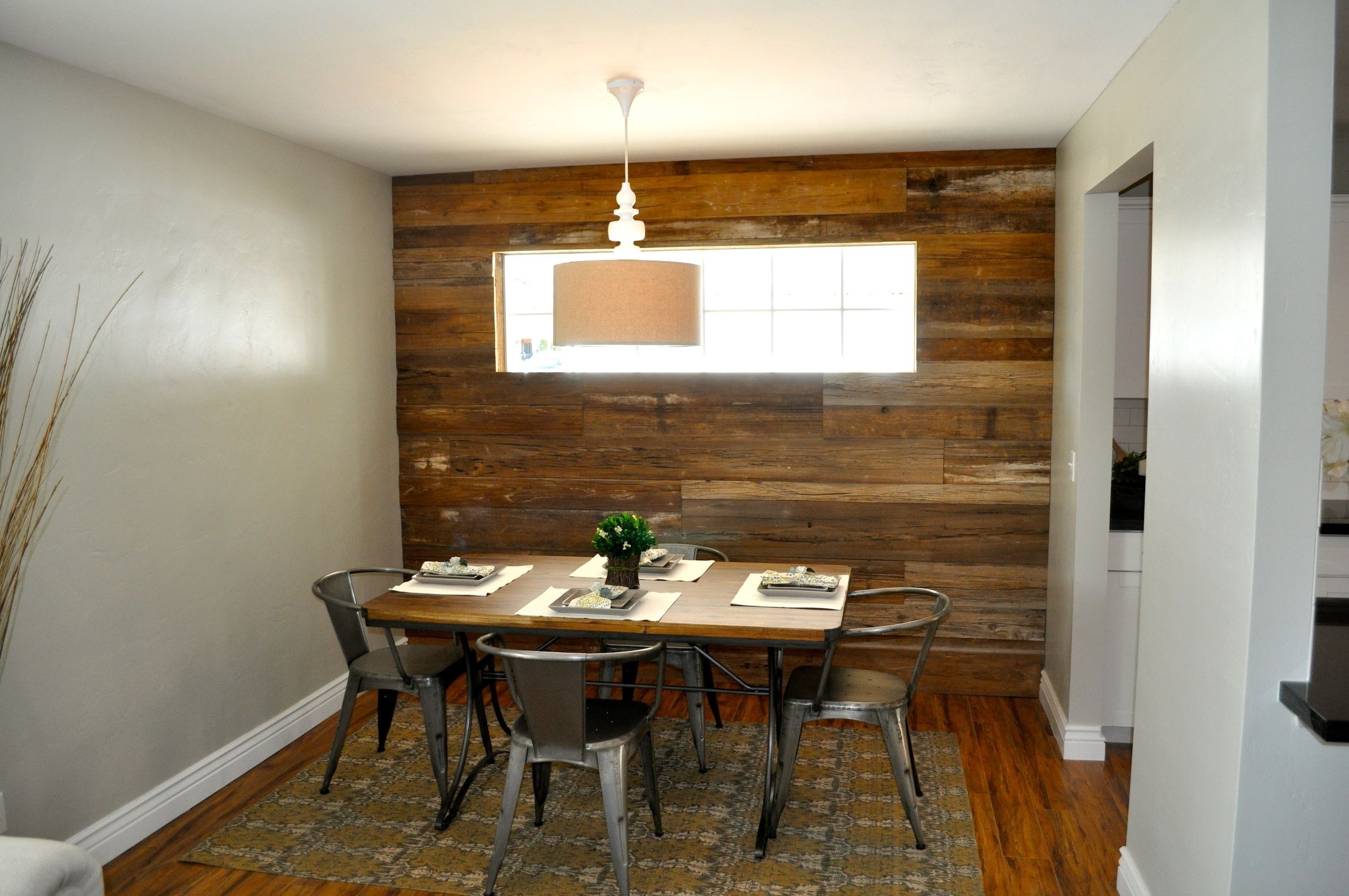 Wall Accents For Media Room For Well Known Barn Wood Accent Wall  Rafterhouse (View 4 of 15)