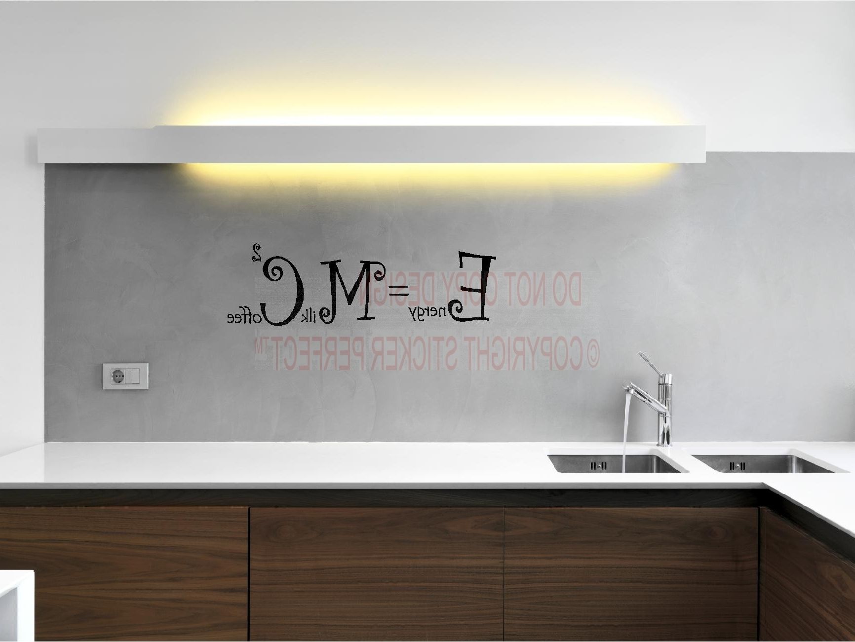 Wall Accents Stickers For Fashionable Wall Decor : Kitchen Wall Decals Quotes Black And White Kitchen (View 15 of 15)