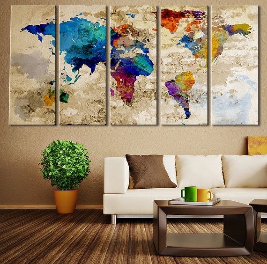 Wall Decor Art Canvas 1000 Ideas About Large Wall Art On Pinterest With Regard To Popular Large Modern Fabric Wall Art (View 1 of 15)