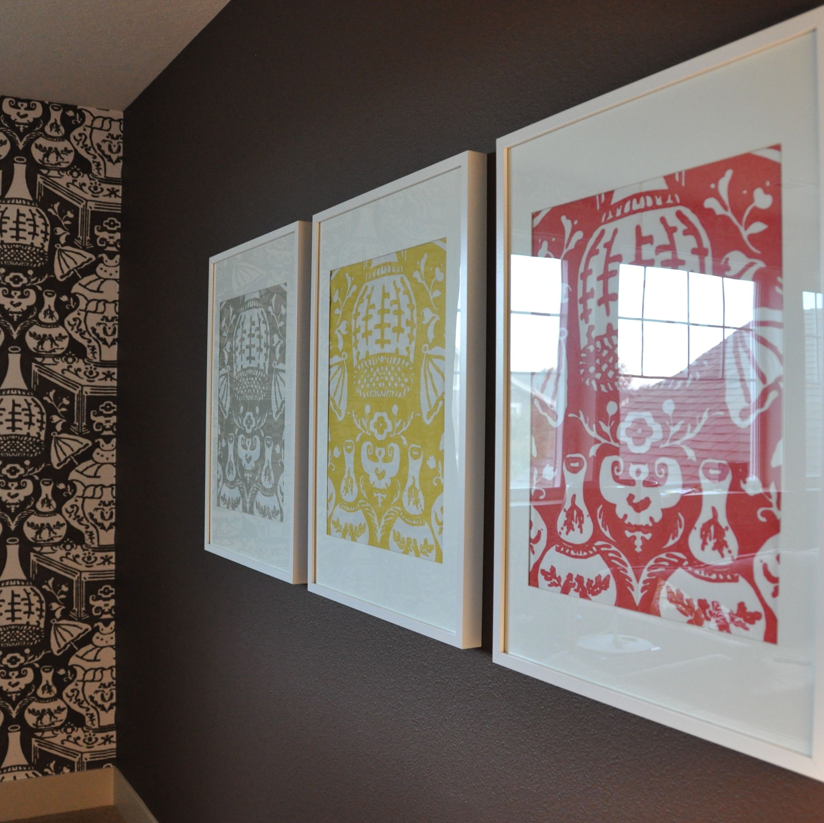 Wallpaper Samples In Ikea Ribba Frames = Simple & Fun Art! (View 11 of 15)