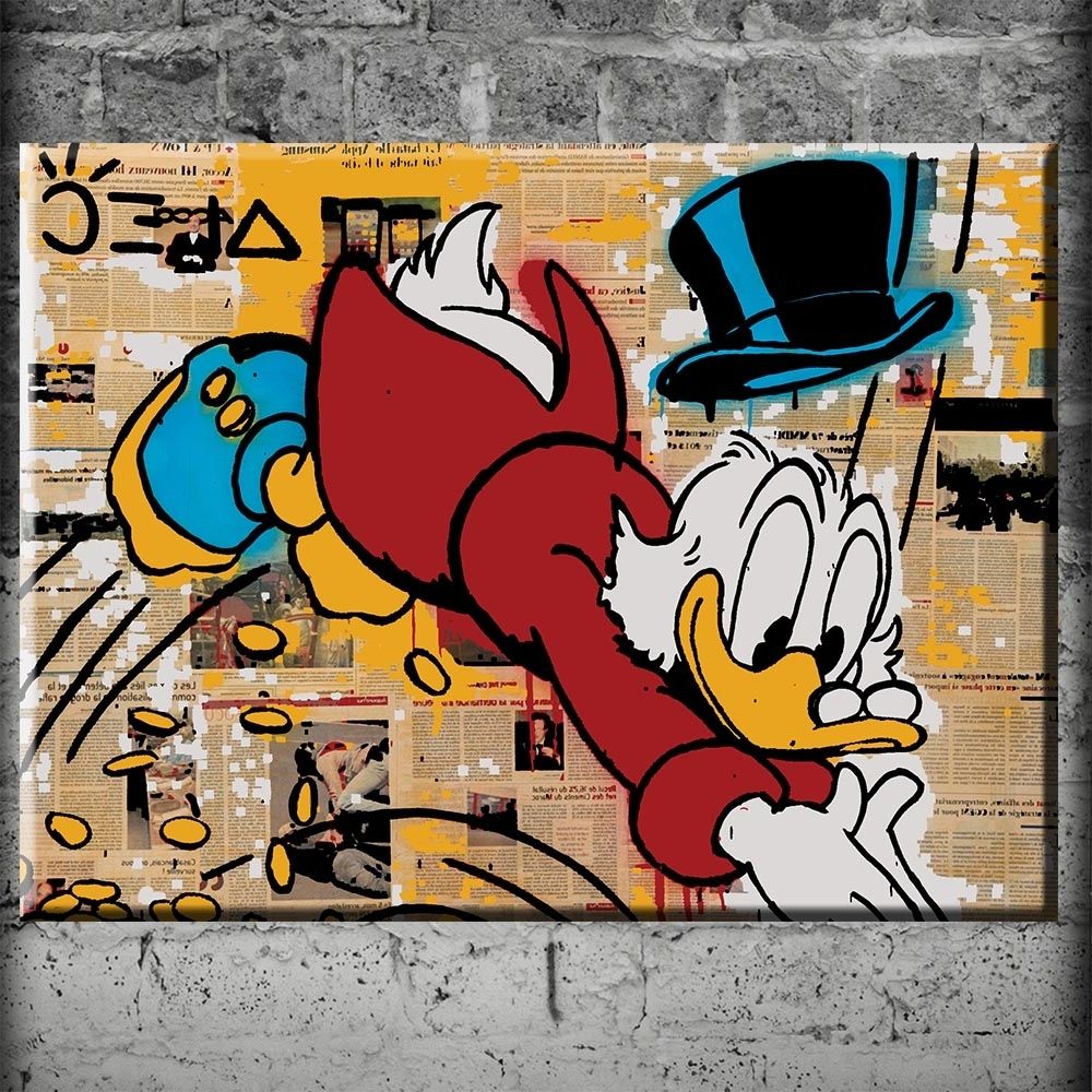 Well Liked Graffiti Canvas Wall Art Aliexpress : Buy Donald Jump Graffiti Intended For Jump Canvas Wall Art (View 13 of 15)