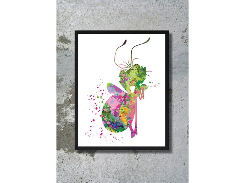 Widely Used Princess And The Frog Watercolor Print Ray The Firefly Print Regarding Disney Framed Art Prints (View 9 of 15)