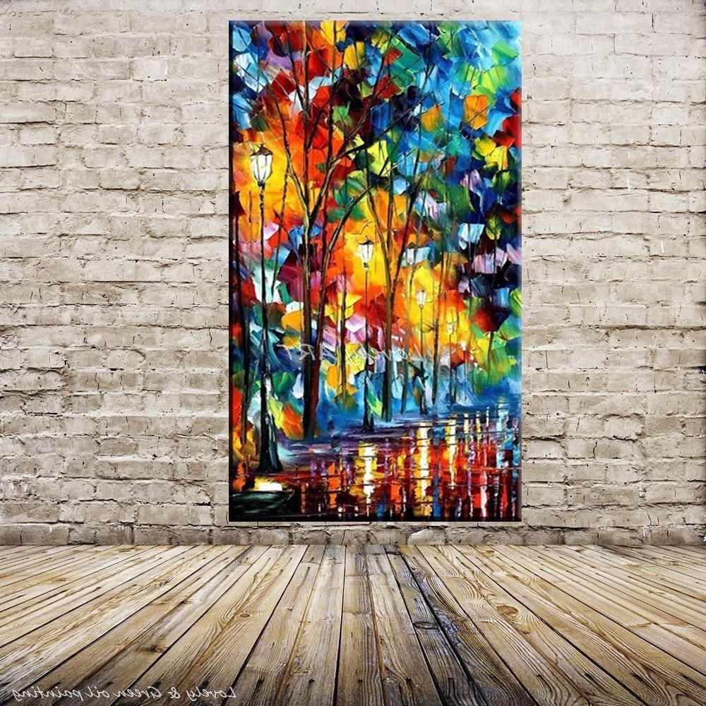 [%100% Handpainted Wall Art Modern Abstract Paintings Rain Tree Road Throughout Favorite Colorful Wall Art|colorful Wall Art Pertaining To Trendy 100% Handpainted Wall Art Modern Abstract Paintings Rain Tree Road|latest Colorful Wall Art With Regard To 100% Handpainted Wall Art Modern Abstract Paintings Rain Tree Road|fashionable 100% Handpainted Wall Art Modern Abstract Paintings Rain Tree Road For Colorful Wall Art%] (View 6 of 20)
