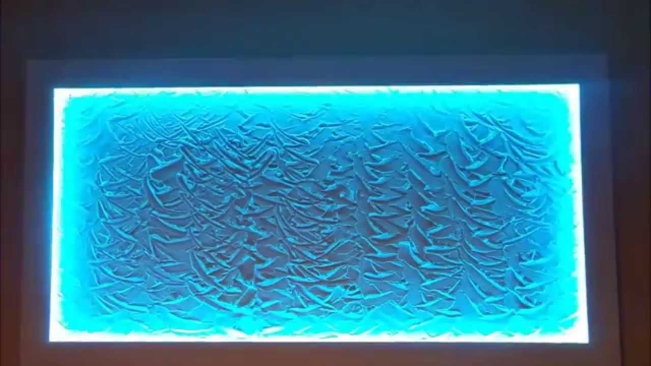 2018 5050 Rgb Led Plaster Wall Art – Youtube Within Led Wall Art (View 1 of 20)