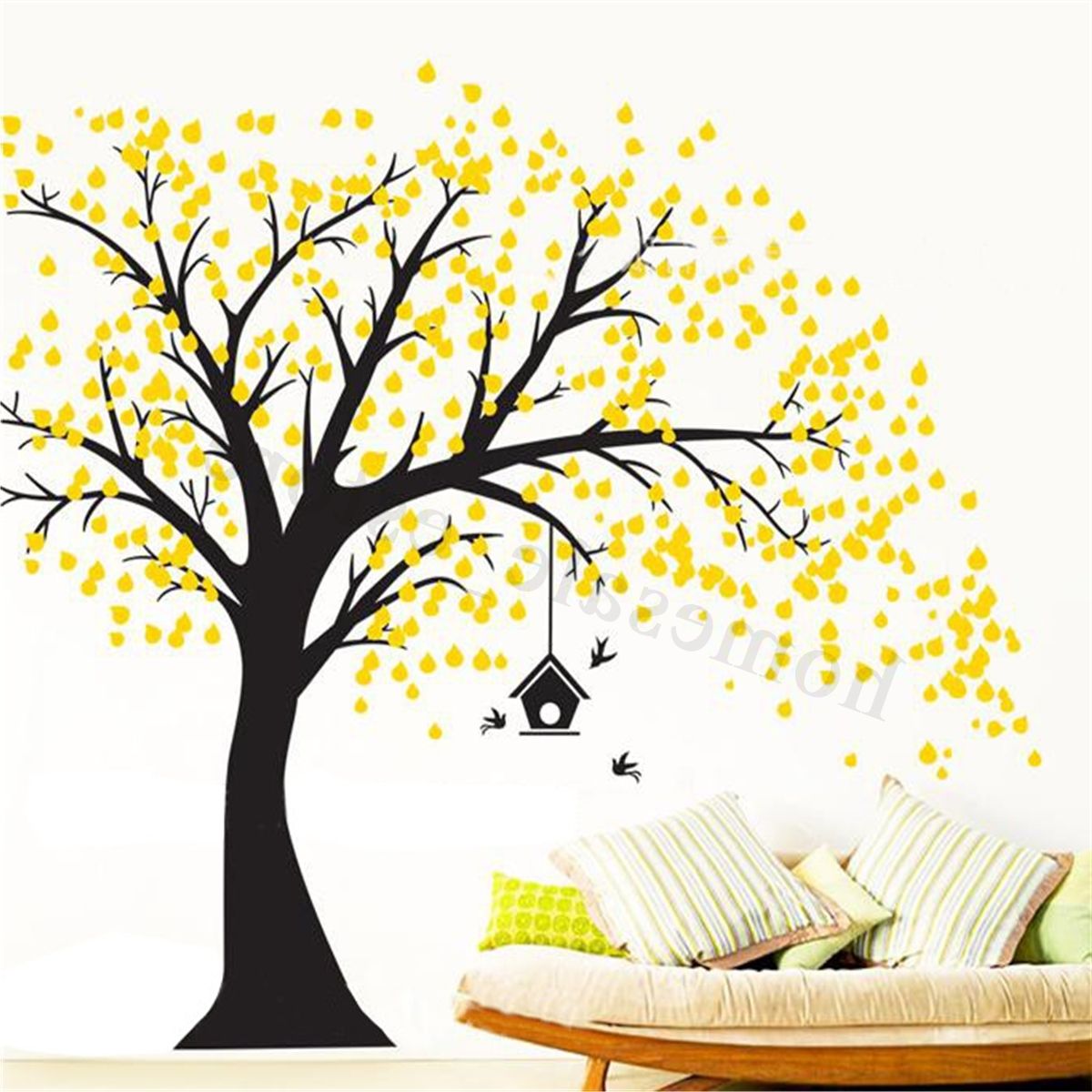 210cmx180cm Diy Tree Wall Paper Art Wall Sticker Home Bedroom Bbay With Most Recent Wall Tree Art (View 11 of 20)