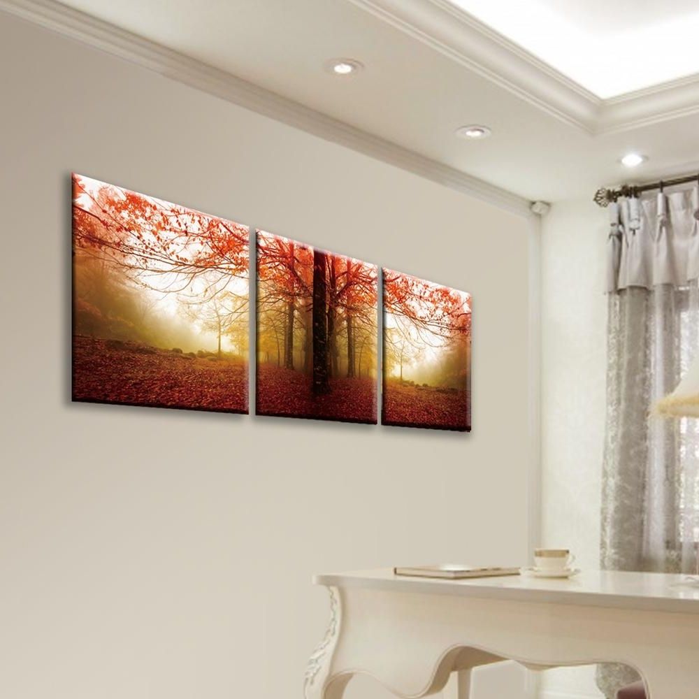 Acrylic Wall Art Regarding Trendy Furinno 20 In. X 60 In. "autumn Leaves" Printed Acrylic Wall Art (Photo 4 of 20)