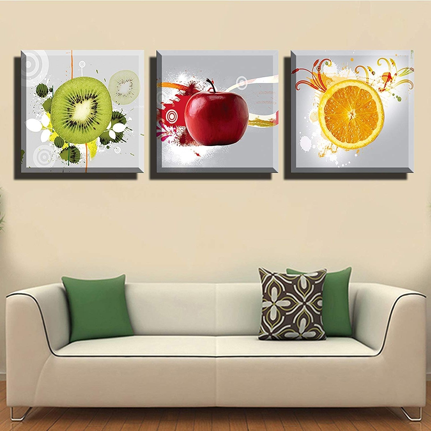 Amazon: Lyglo Canvas Prints – Bright And Vibrant Fruit Canvas Throughout Favorite Kitchen Canvas Wall Art Decors (View 7 of 20)