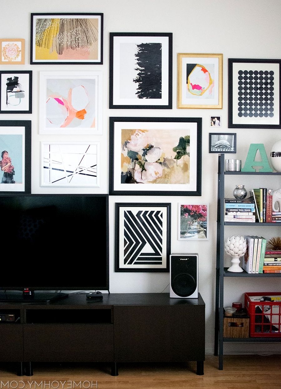 Artfully Walls With Most Current Art Source: Artfully Walls – Homey Oh My (Photo 1 of 15)