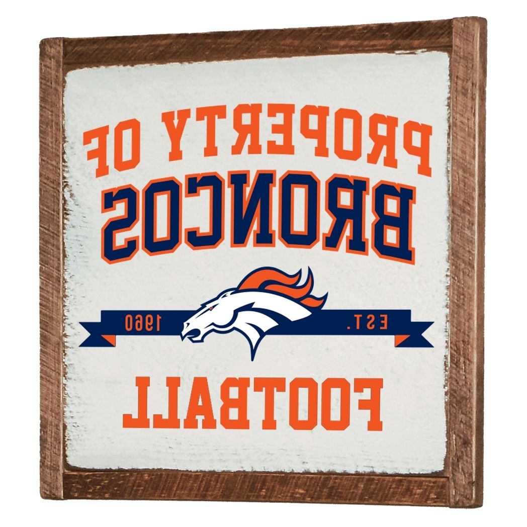 Broncos Wall Art For Best And Newest Denver Broncos Vintage Wall Art (View 19 of 20)