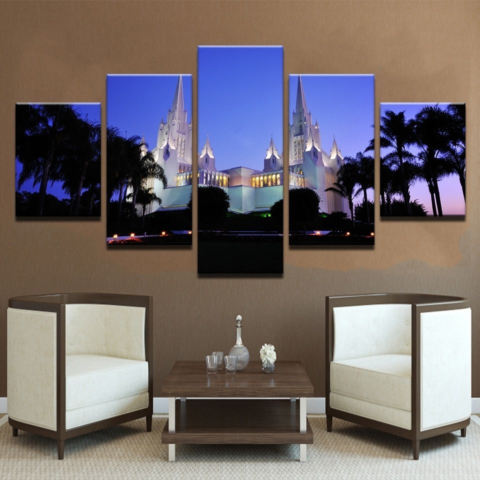 California Wall Art Within Most Up To Date Canvas Paintings For Living Room Wall Art Framework 5 Pieces San (View 6 of 20)