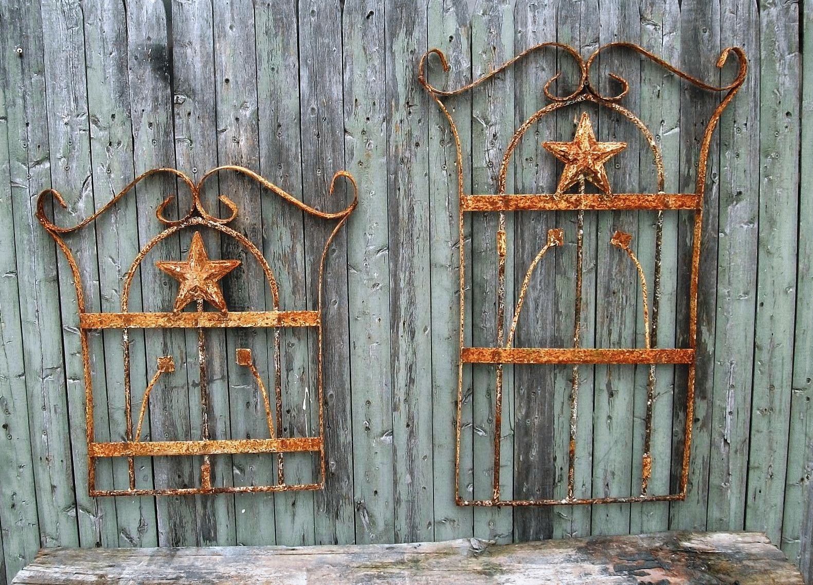 Chase Wrought Iron Art Work Metal Star With Regard To Best And Newest Iron Wall Art (View 13 of 20)