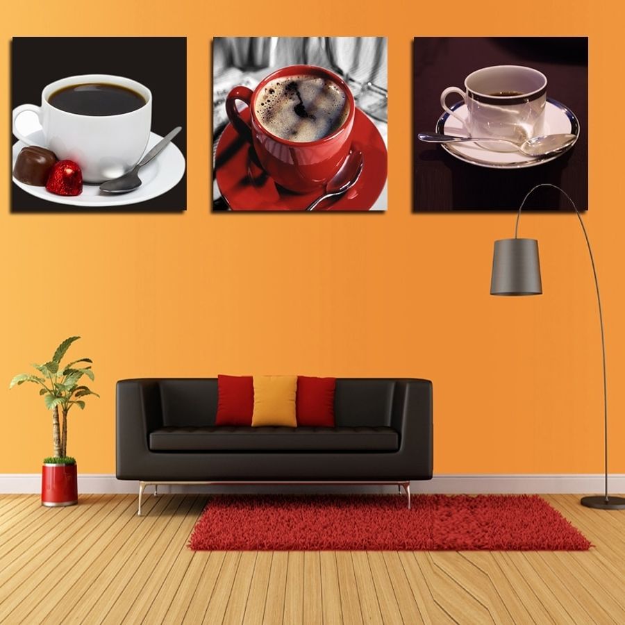 Coffee New Arrival New Kitchen Wall Art Painting Home Decor Canvas Inside Preferred Kitchen Canvas Wall Art Decors (View 2 of 20)