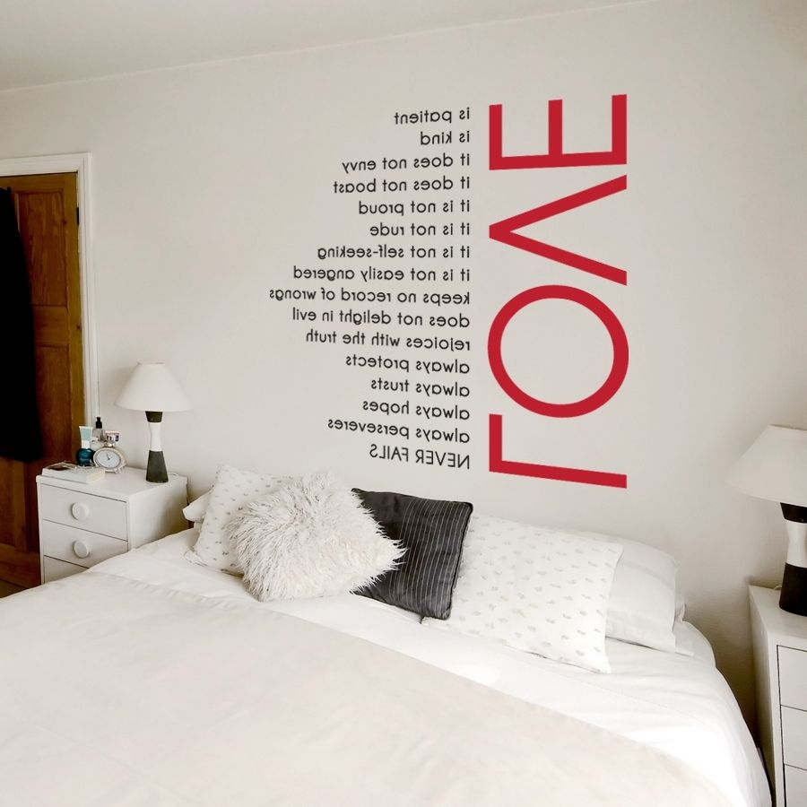 Current Love Is Patient Wall Quote Decal With Regard To Love Is Patient Wall Art (View 6 of 20)