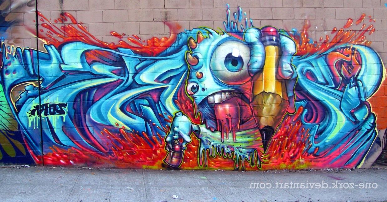 Current Melted Boi Graffitithezork On Deviantart Inside Graffiti Wall Art (View 11 of 20)